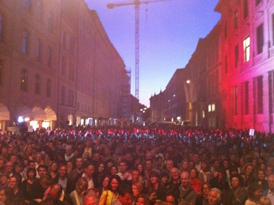 Open Air concert last summer: view from the stage...